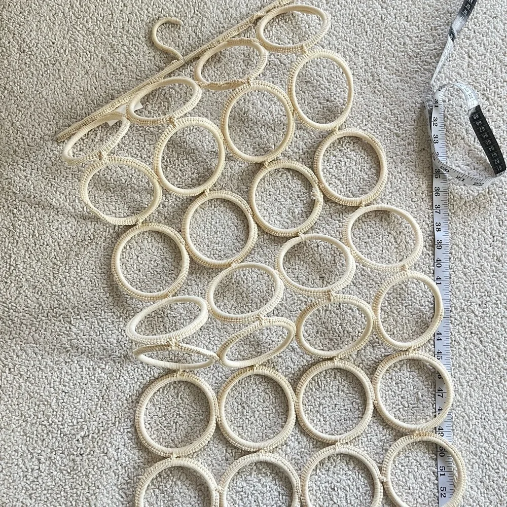 IKEA Cream Circular boho Hanging neutral Organizer
